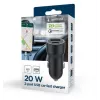 Gembird adattatore da auto - USB Type-A & C PD - 20W