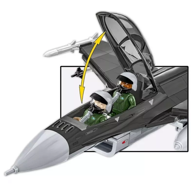 Kit di costruzione Cobi F-16D Fighting Falcon, 436 pezzi, scala non indicata