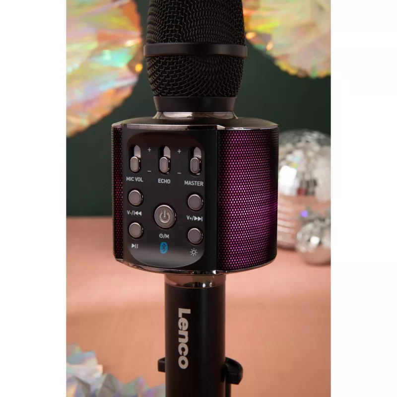 LENCO BMC-090 microfono karaoke, nero