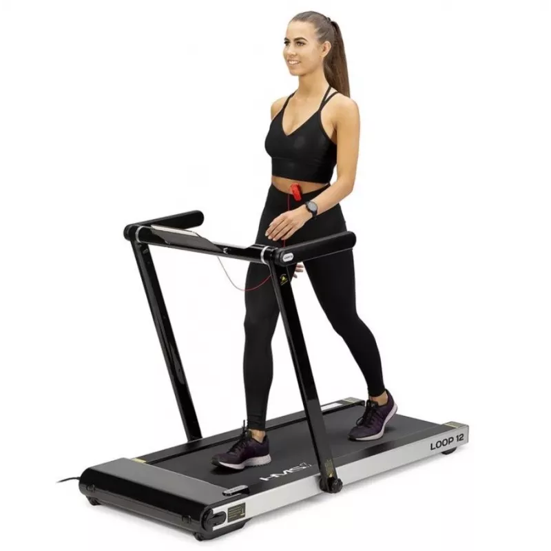 Tapis roulant elettrico HMS LOOP12 1-12 km/h, nero