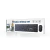 Gembird KBS-WCH-04 Set desktop wireless (tastiera + mouse), nero, layout US