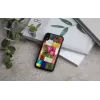 Custodia per cellulare iKins per iPhone XR — motivo fiori di ciliegio, nero