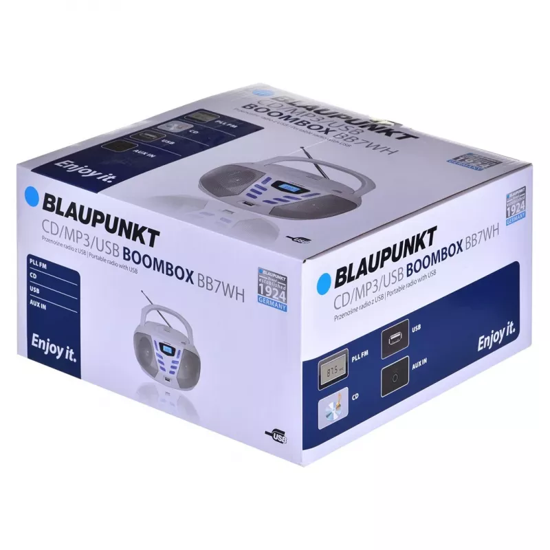 Blaupunkt BB7-WH stereo portatile digitale 2,4 W FM grigio riproduzione MP3