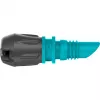Gocciolatore Gardena 13318-20 montaggio a fine linea plastica nero