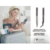 Beper P301PIS200 piastra per capelli, piastre in ceramica, 130-230°C, 6 impostazioni di temperatura, nero/grigio