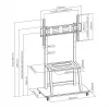 Sbox FS-1035 supporto TV da pavimento fisso, 37-100 pollici, fino a 150 kg, VESA 800x600