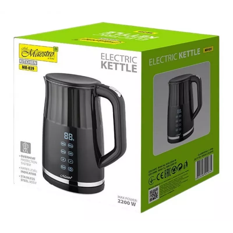 Maestro MR-039 bollitore elettrico, 1,7 L, 2200 W