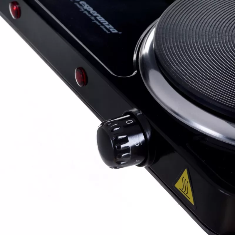 Esperanza EKH014K piano cottura elettrico 2 zone, nero