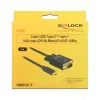 Adattatore per cavo video DeLOCK 85263 USB Type-C a VGA 3m nero