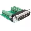Connettore per cavo DeLOCK 65318 Sub-D 25 nero verde argento