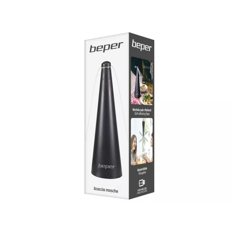 Beper P206ZAN300 Ventilatore da tavolo antinsetti, USB / 2x AA, 0,5 W
