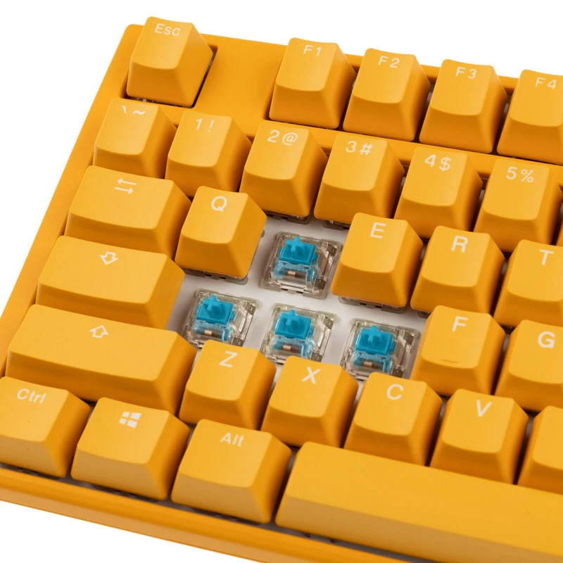 Tastiera gaming Ducky One 3 gialla, RGB-LED - MX-Blau (US)