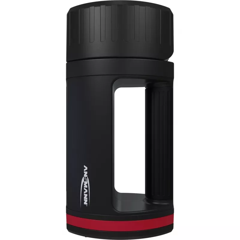 Ansmann HS20R Pro 1600-0223 faro LED portatile a mano 20 W, IP20, 3 lampade, nero/rosso