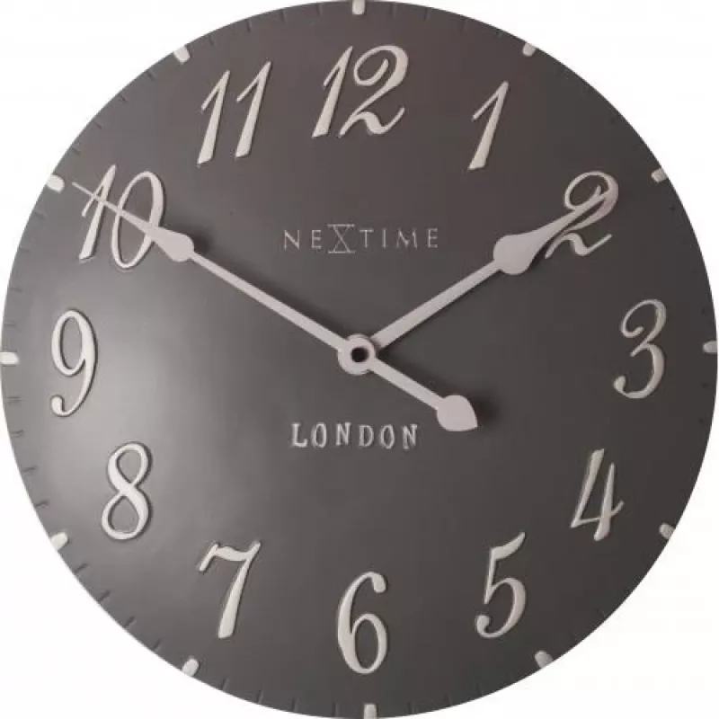 NeXtime orologio 3084gs London Arabic, Ø34,5cm, da parete, grigio/bianco