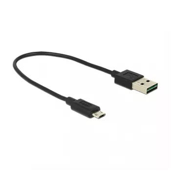 Cavo USB DeLOCK 84804 USB 2.0 0,2 m USB A Micro-USB B nero
