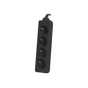 Prolunga di alimentazione Lanberg PS0-04E-0100-IEC-BK 1 m 4 prese AC per interni nero