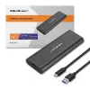 Qoltec 50312 contenitore per SSD M.2 NVMe, USB Type-C, nero