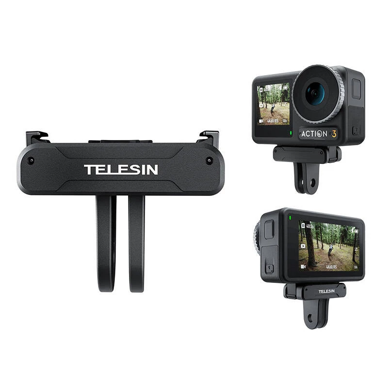 Adattatore magnetico a due ganasce Telesin OA-TPM-T04 per fotocamera DJI Action 4/3