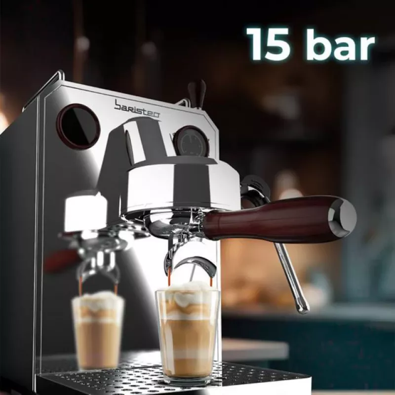 Macchina per caffè espresso Baristeo Intima (argento/acciaio inox, Thermoblock)