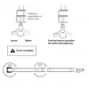 Braccio per microfono Elgato Wave Mic Arm Low Profile — braccio a profilo basso regolabile per studio e streaming
