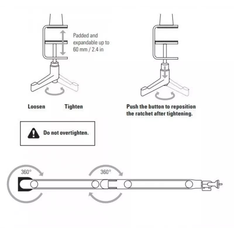 Braccio per microfono Elgato Wave Mic Arm Low Profile — braccio a profilo basso regolabile per studio e streaming