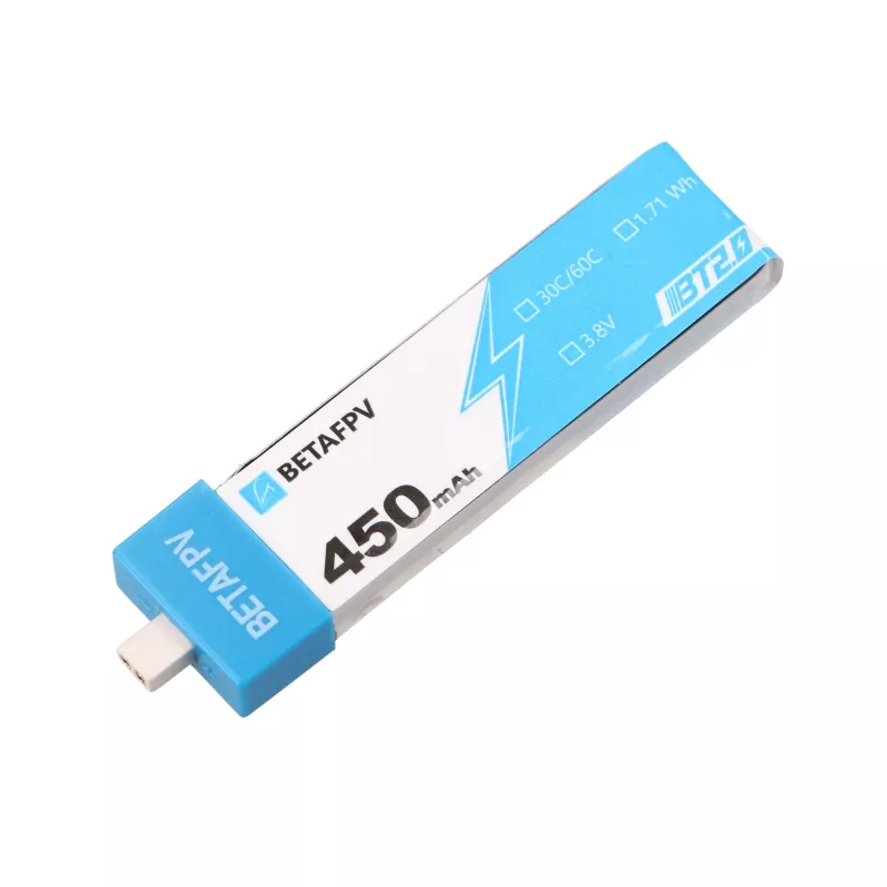 Pacco batterie ricaricabili per droni 1S BetaFPV BT2.0 450mAh confezione da 4, 3,8V