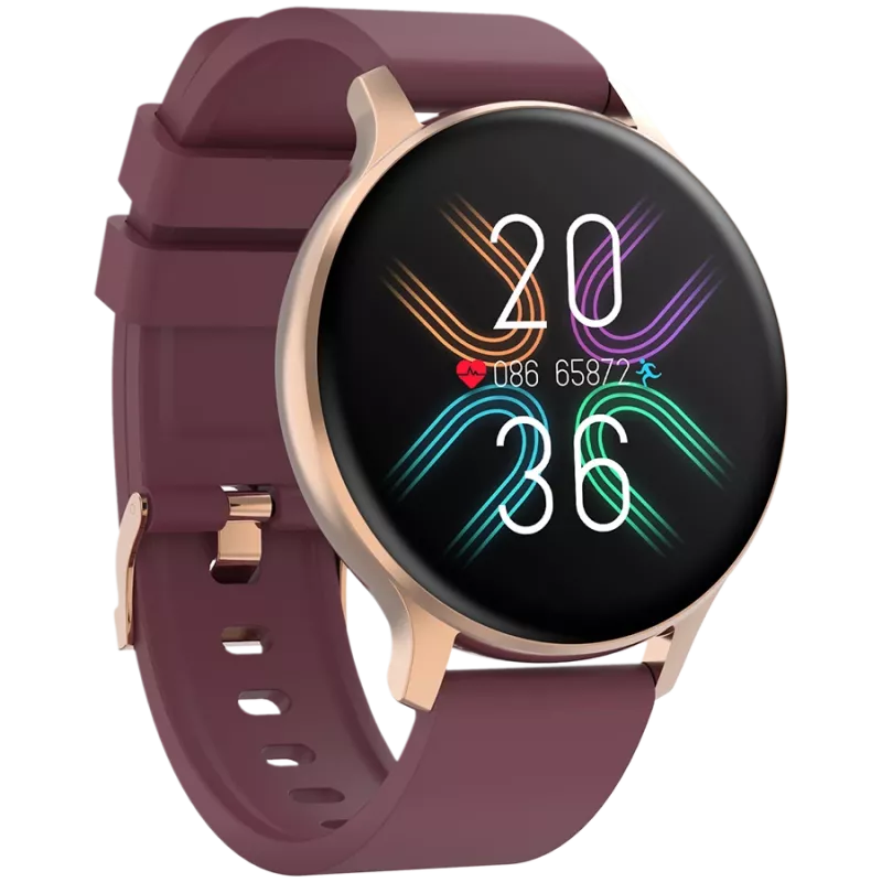 Smartwatch Badian SW-68 oro rosa rosso 45mm EN