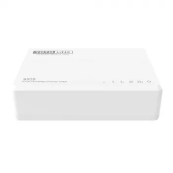 Switch unmanaged TOTOLINK S505-V5 5 porte Fast Ethernet 10/100 bianco