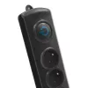 Protezione da sovratensione Qoltec 50112 nero 6 prese AC 230V 3m
