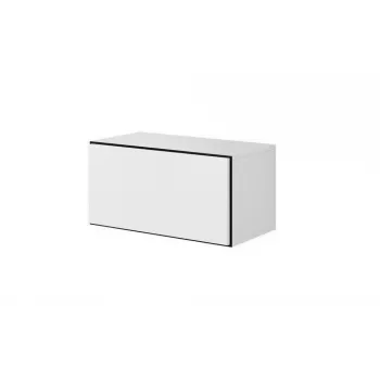 Armadio contenitore Cama Meble ROCO RO3, a pavimento da parete, 75×37×39 cm, bianco/nero/bianco