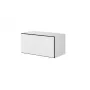 Armadio contenitore Cama Meble ROCO RO3, a pavimento da parete, 75×37×39 cm, bianco/nero/bianco