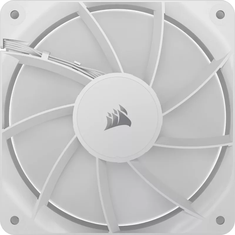 Corsair RS120 CO-9050192-WW ventola PWM per case da 120 mm, 420–2100 RPM, confezione singola, bianca