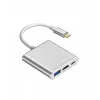 Hub adattatore USB-C TB AKTBXVAU3HMPDAV — 3-in-1: HDMI + USB-A + USB-C PD, argento