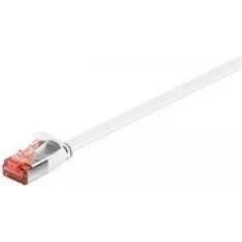Wentronic Goobay cavo patch piatto CAT 6, U/FTP, bianco, 15 m - materiale in rame (94922)