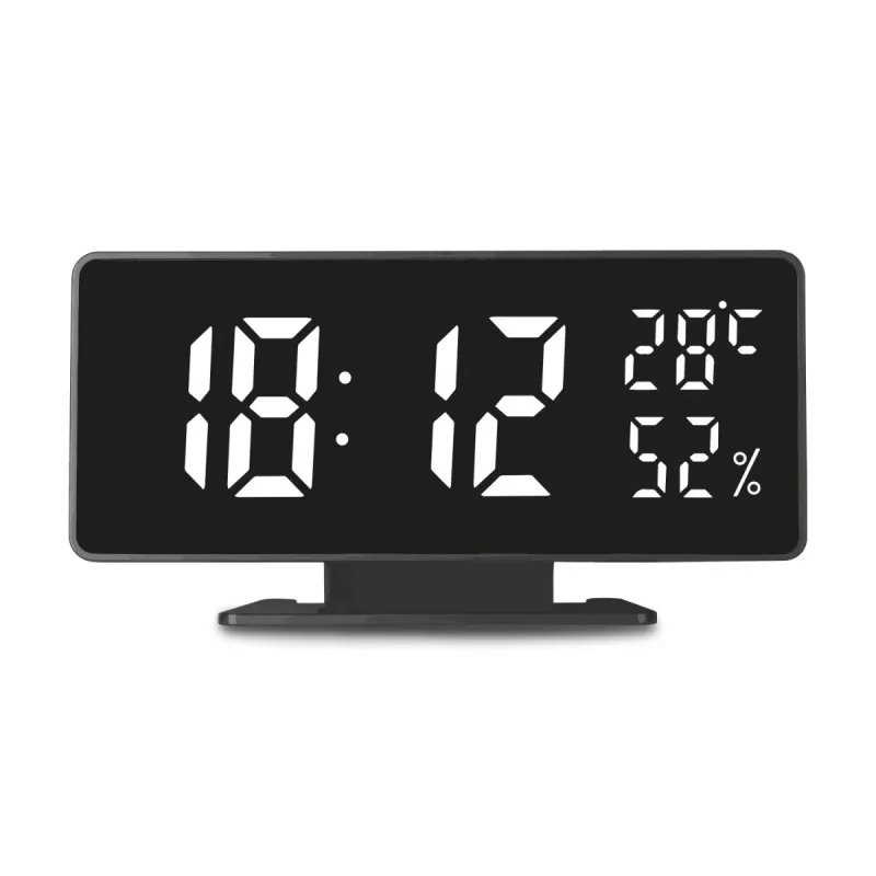 Sveglia digitale LED GreenBlue GB395 con indicazione della temperatura