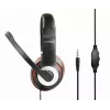 Headset gaming con filo GEMBIRD MHS-03-BKRD — binaurale, circumaurale, 3,5 mm, cavo 1,8 m, rosso/nero