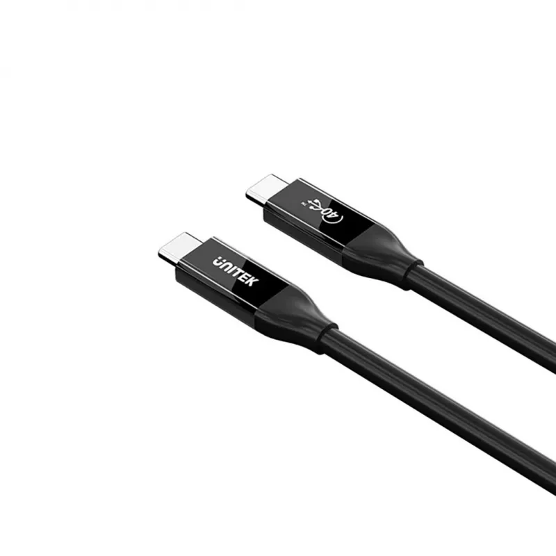 Cavo USB-C Unitek C14100ABK01-2M – 2 m, 100 W Power Delivery, 40 Gbit/s dati