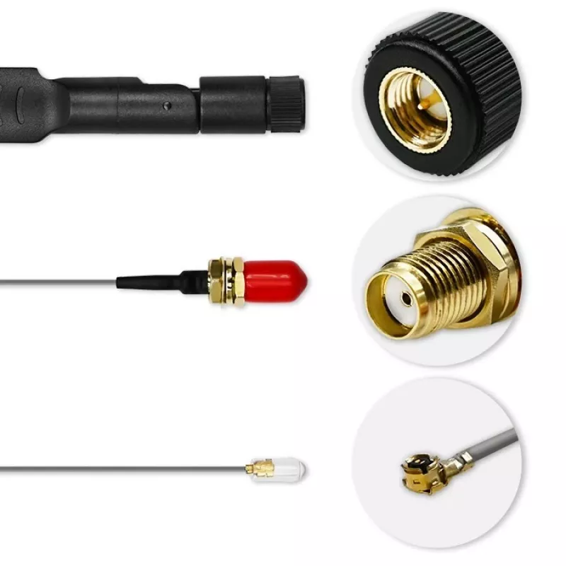 Antenna doppia 4G LTE per esterno QOLTEC 57047 5 dBi omnidirezionale