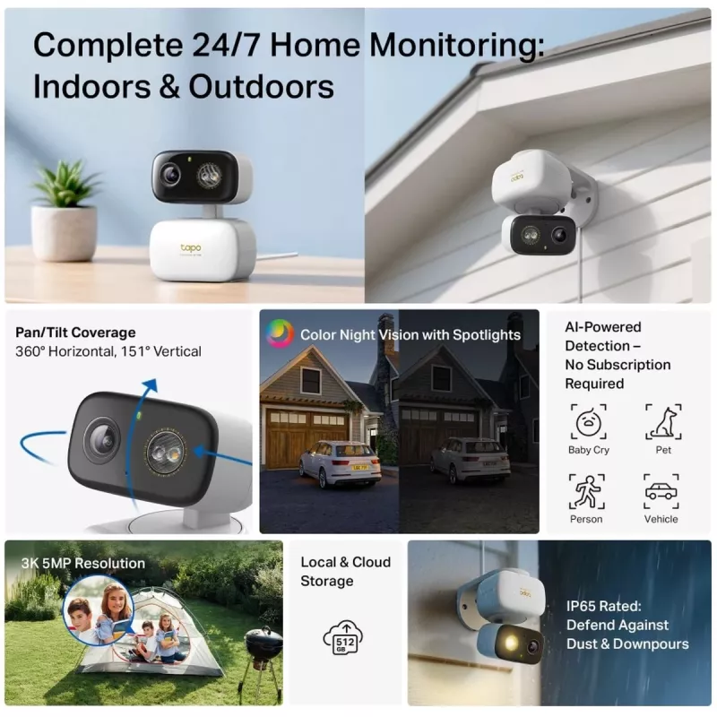TP-Link Tapo C236 Telecamera di sorveglianza di rete esterno/interno 2304 x 1296