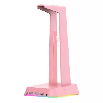 Supporto gaming Onikuma ST-2 rosa – regolabile in altezza, compatibile con la maggior parte delle console