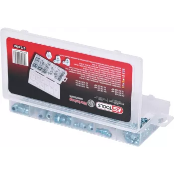 Set di ingrassatori ks tools 970.0360 — 70 pezzi, kit ingrassatori metrici