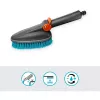 Cleansystem spazzola a mano M dura grigio turchese strisce in plastica morbida multiuso