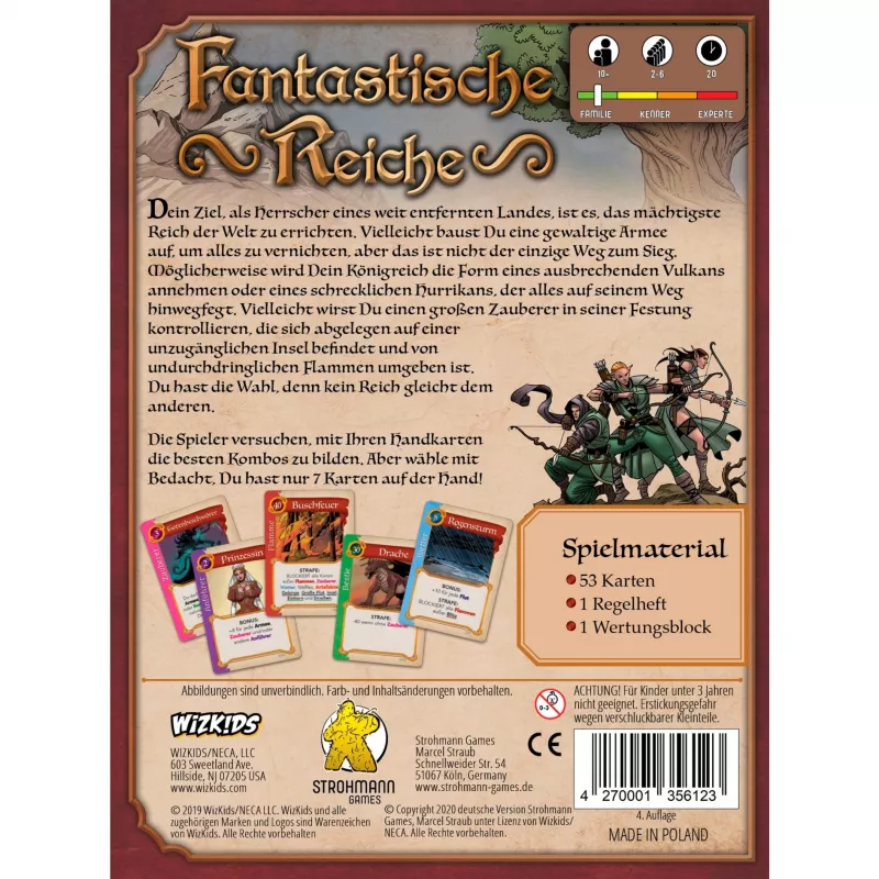Fantastische Reiche, gioco di carte