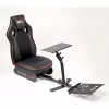 Racing Cockpit Subsonic SA5681 nero rosso in similpelle mesh metallo