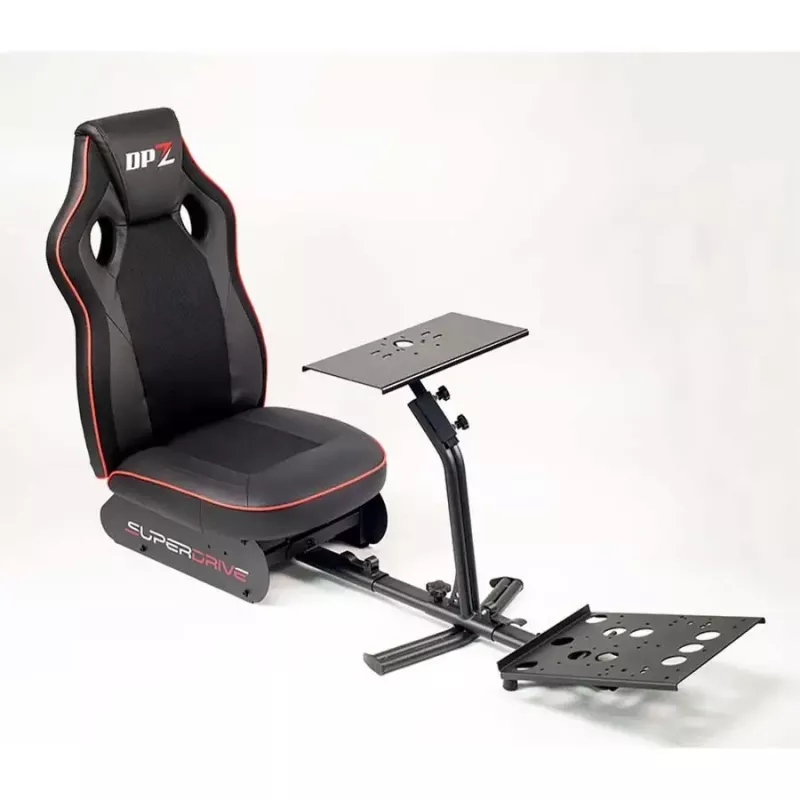 Racing Cockpit Subsonic SA5681 nero rosso in similpelle mesh metallo