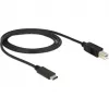 Cavo USB DeLOCK 83601 USB 2.0 1m USB C USB B nero