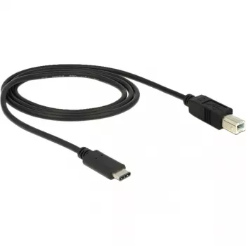 Cavo USB DeLOCK 83601 USB 2.0 1m USB C USB B nero