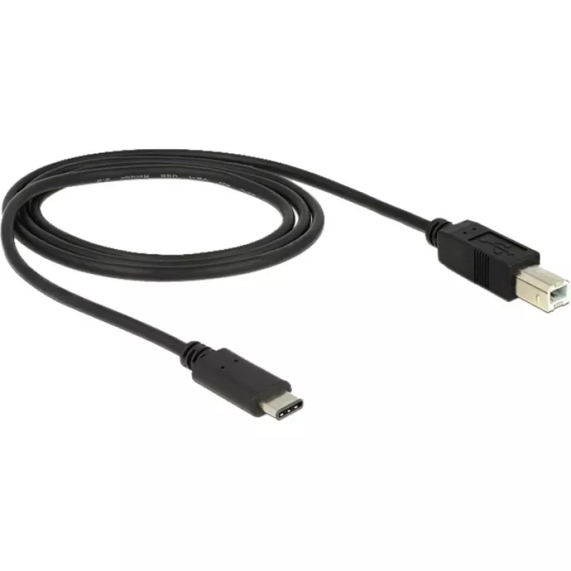Cavo USB DeLOCK 83601 USB 2.0 1m USB C USB B nero