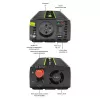 Inverter per auto Qoltec Monolith 1200 W nero 12 V