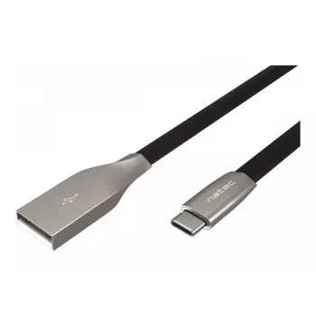 Cavo NATEC USB-C/A 2.0 1 m dritto 1 m nero metallo